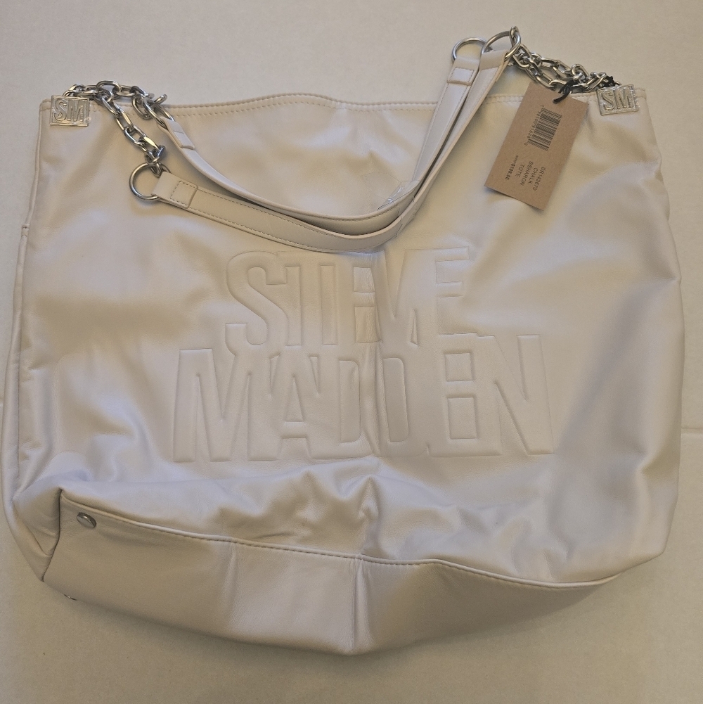 NWT Steve Madden BSHaron Tote Chalk